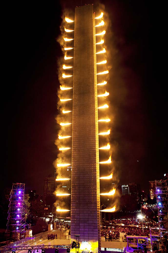 MEXICO - Mexico City - Inauguration of “Estela di Luz” monument